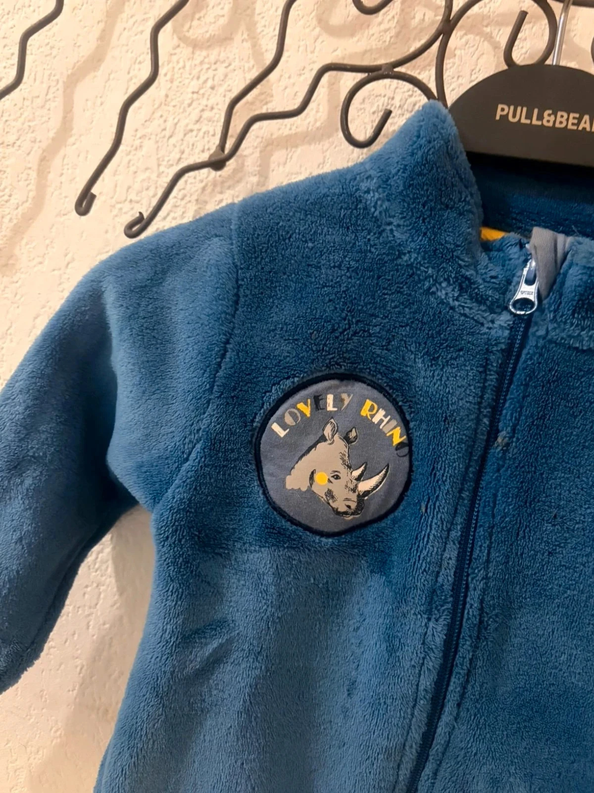 Chaqueta de forro polar azul con bordado de rinoceronte - Lupilu - 18/24 meses (86/92 cm) – photo 3